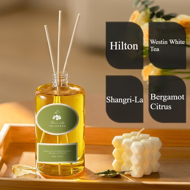 Home Fragrance Jasmine Diffuser - Olio Profumato per Diffusore a Bastoncini,