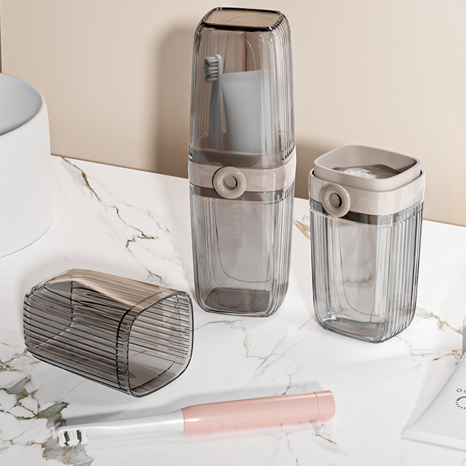 Home Fragrance Types - Set Portatile per Igiene Orale: Bicchiere