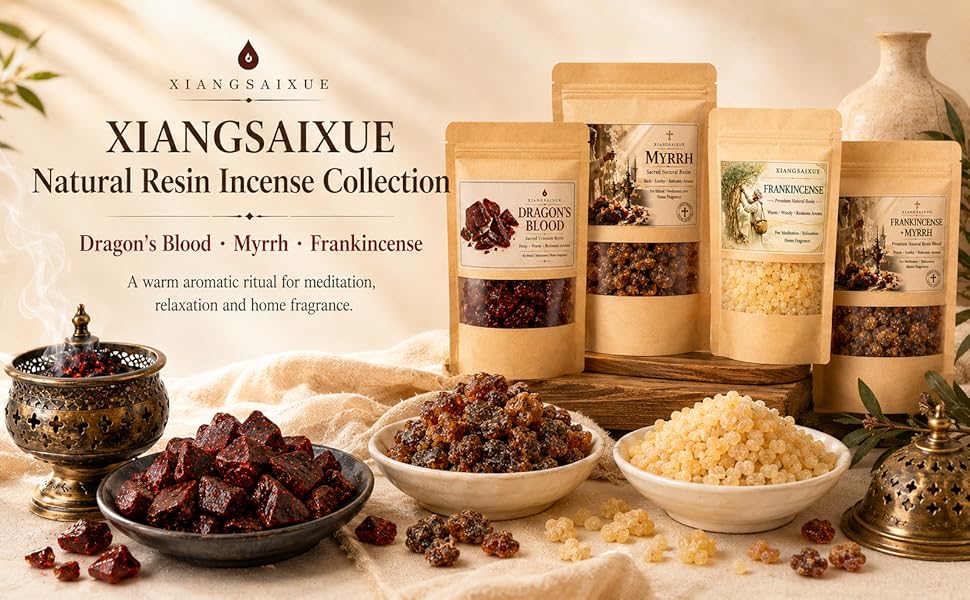 Home Fragrance Types - Incenso in Resina Naturale, Vari Tipi: